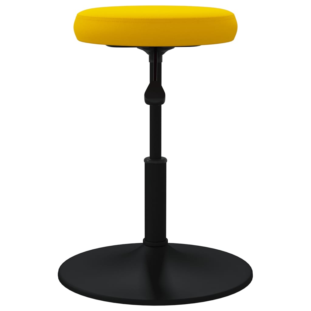 Cadeira de jantar veludo amarelo mostarda