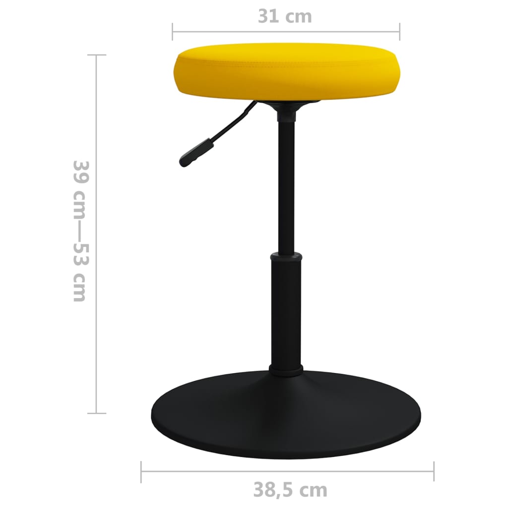 Cadeira de jantar veludo amarelo mostarda