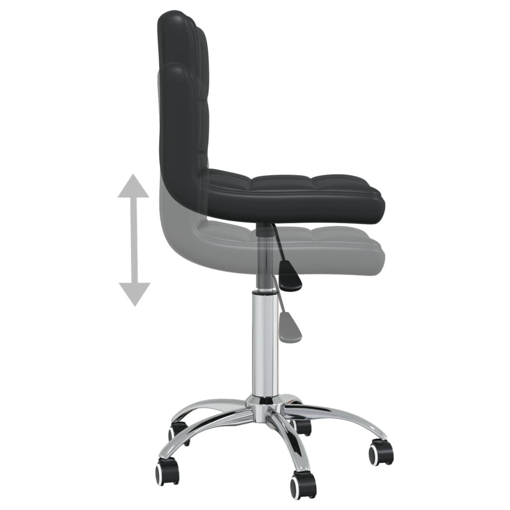 Cadeira de jantar giratória couro artificial branco