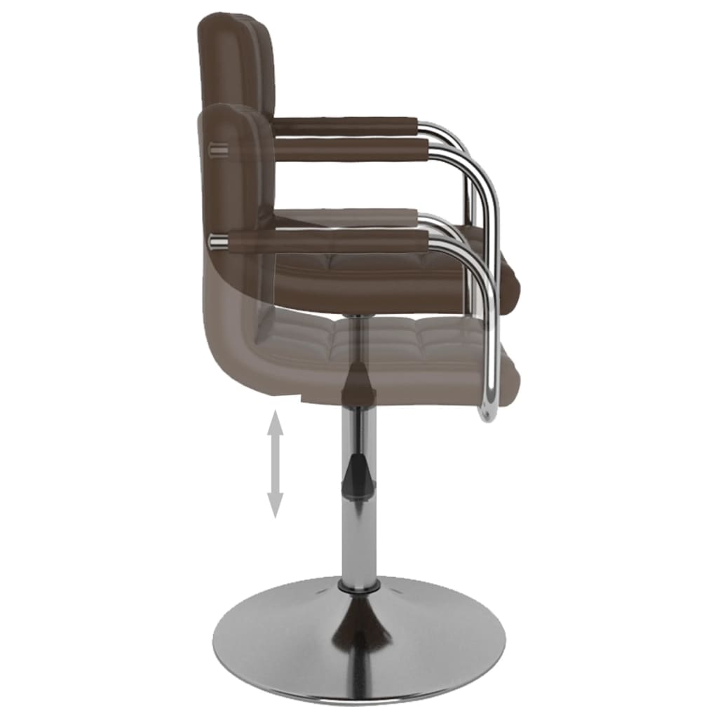 Cadeira de jantar couro artificial branco