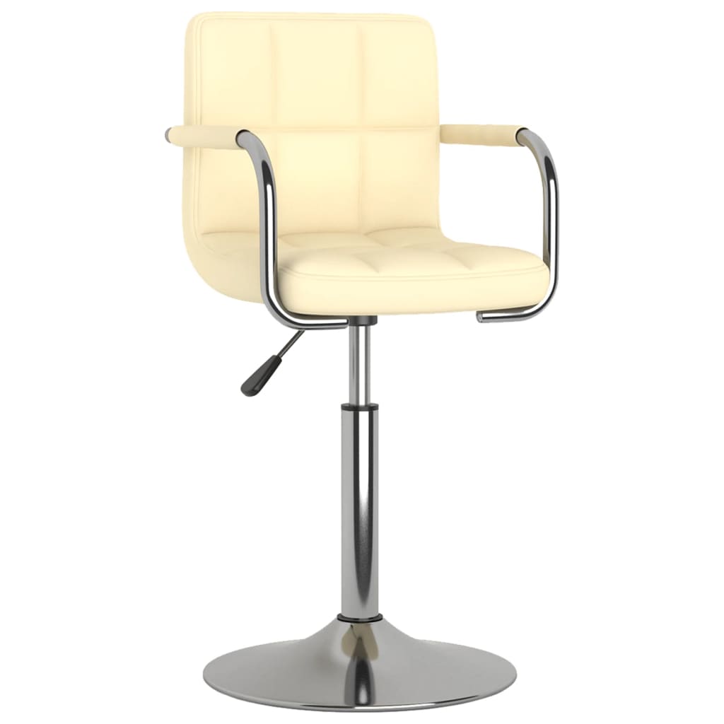 Cadeira de jantar couro artificial branco