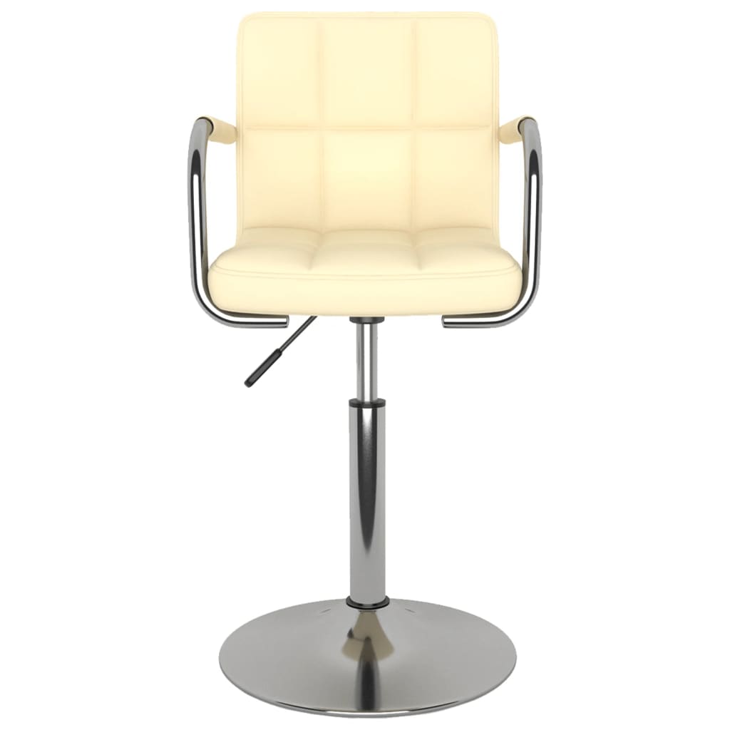 Cadeira de jantar couro artificial branco