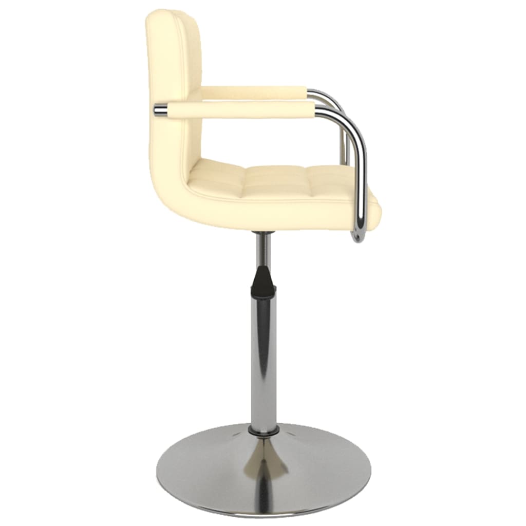 Cadeira de jantar couro artificial branco