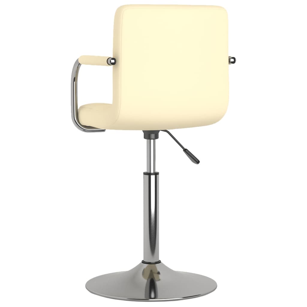Cadeira de jantar couro artificial branco