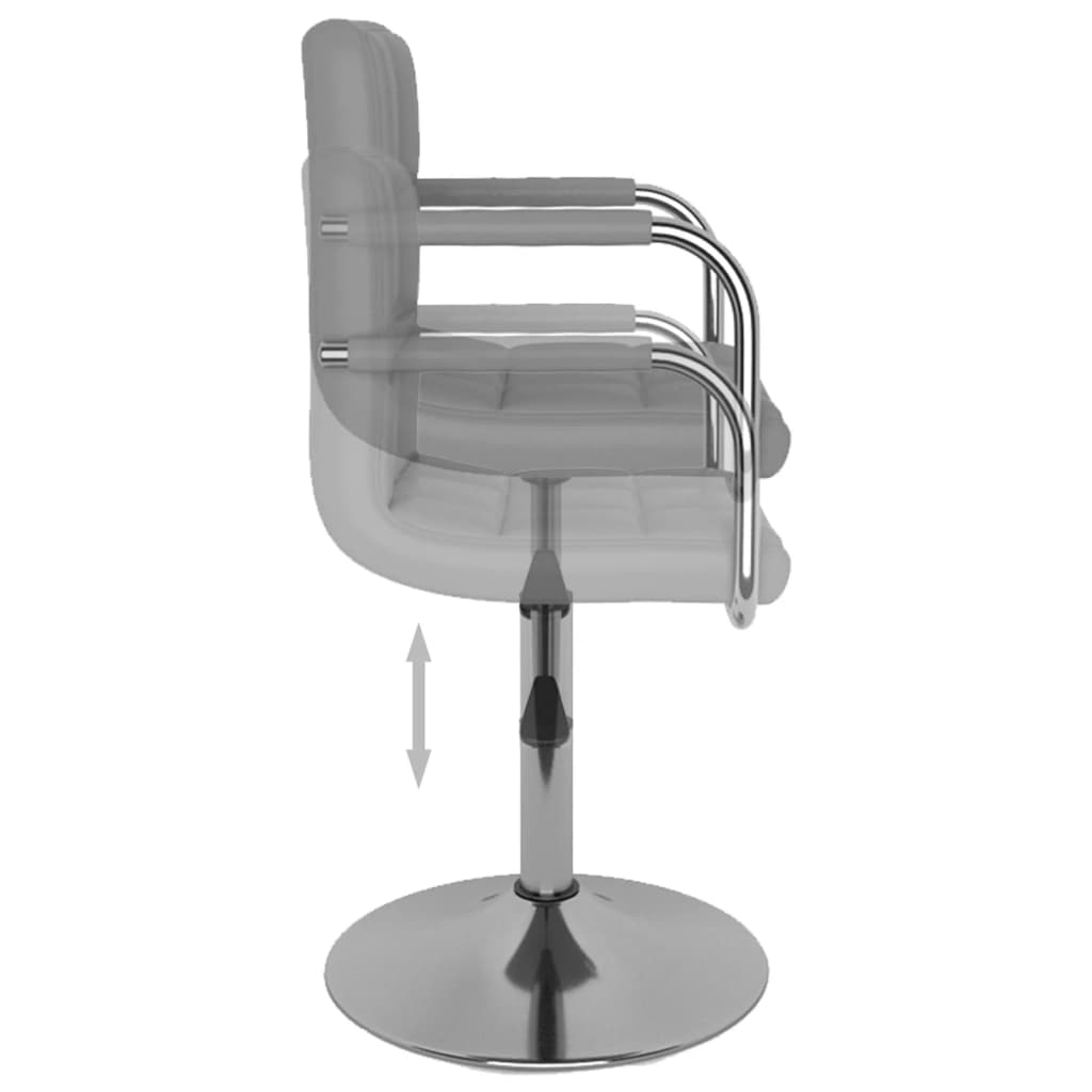 Cadeira de jantar couro artificial branco