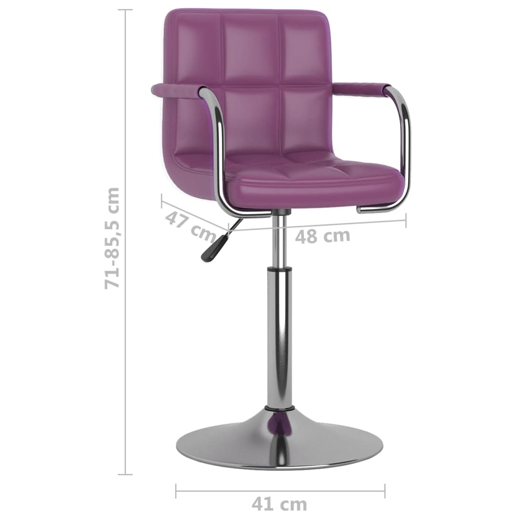 Cadeira de jantar couro artificial branco