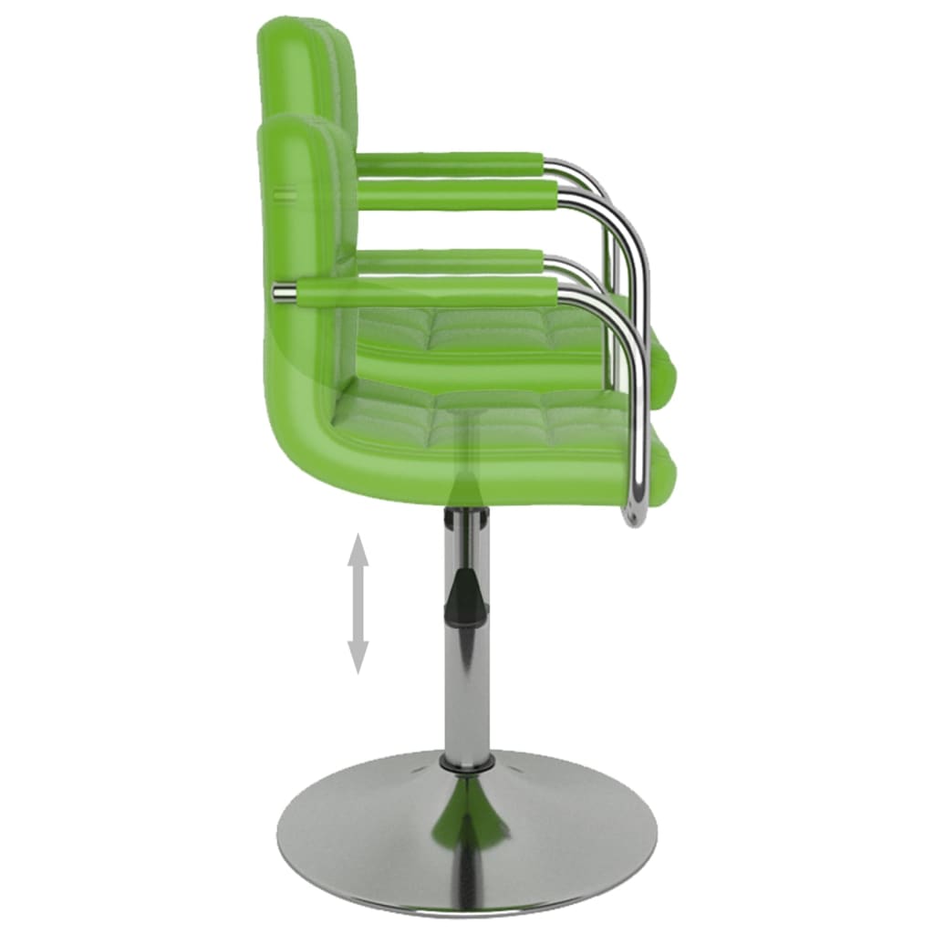 Cadeira de jantar couro artificial branco