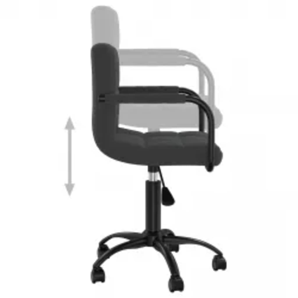 Cadeiras de jantar giratórias 4 pcs veludo cinzento-escuro