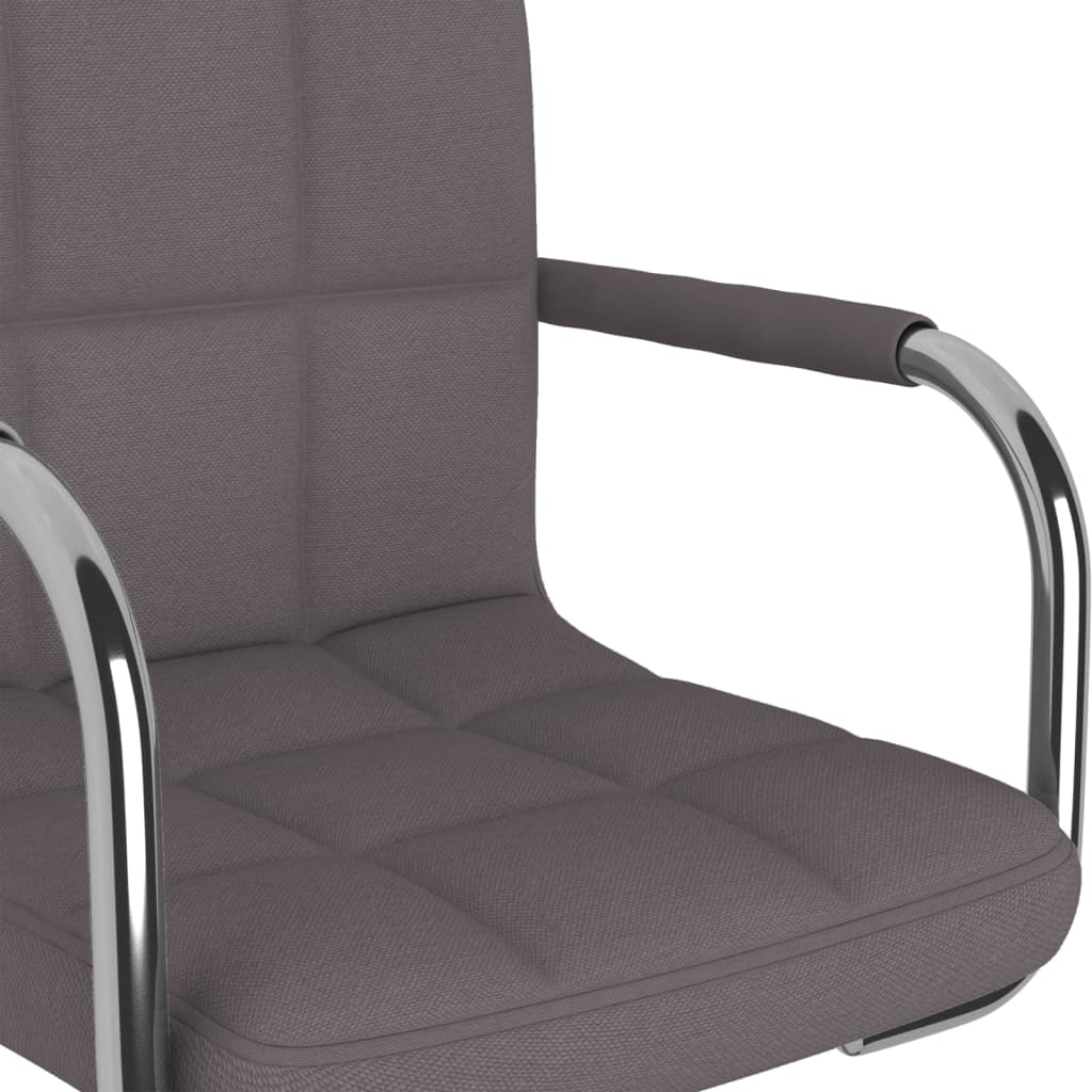 Cadeira de jantar giratória tecido amarelo mostarda