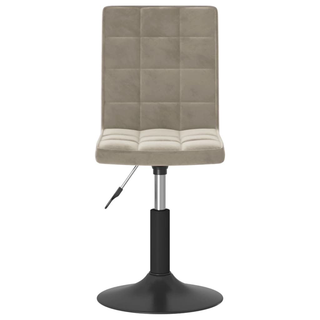 Cadeiras de jantar giratórias 6 pcs veludo amarelo mostarda