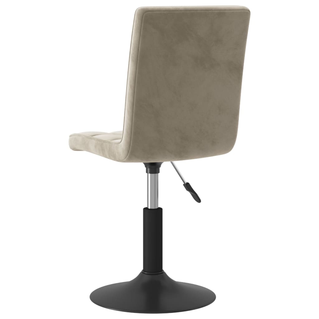 Cadeiras de jantar giratórias 6 pcs veludo amarelo mostarda