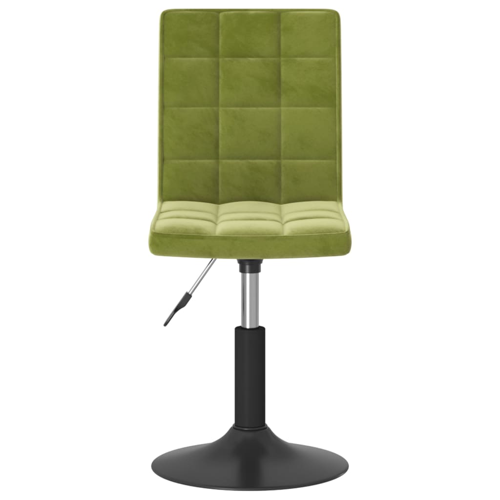 Cadeiras de jantar giratórias 6 pcs veludo amarelo mostarda