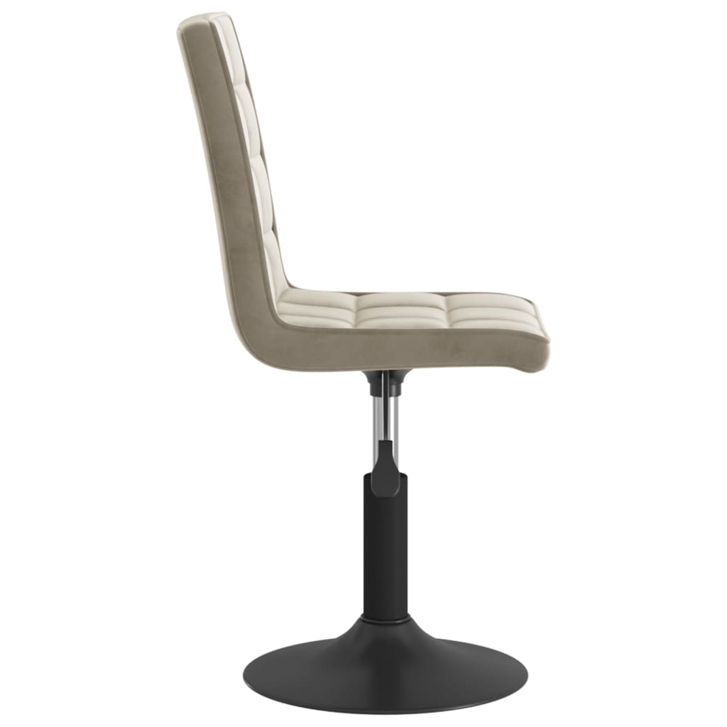 Cadeiras de jantar giratórias 6 pcs veludo amarelo mostarda