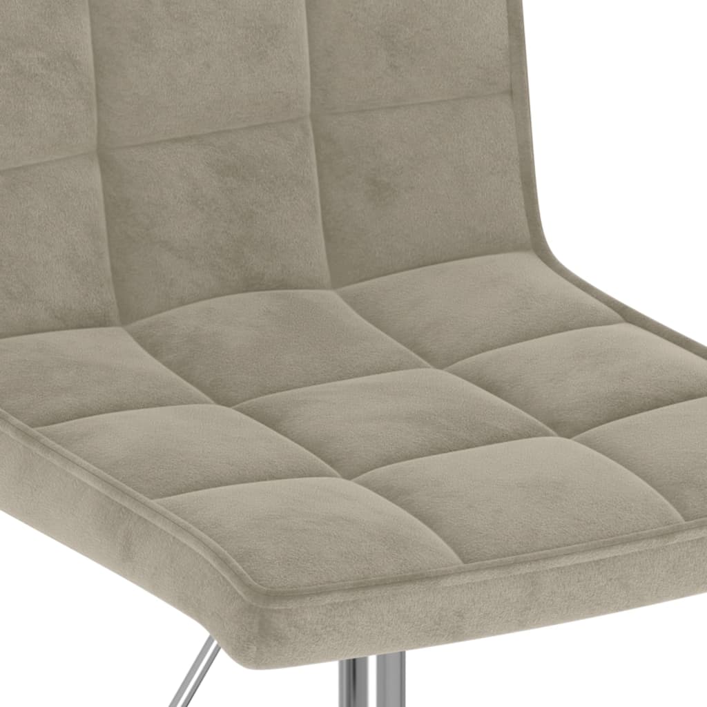 Cadeiras de jantar giratórias 6 pcs veludo amarelo mostarda