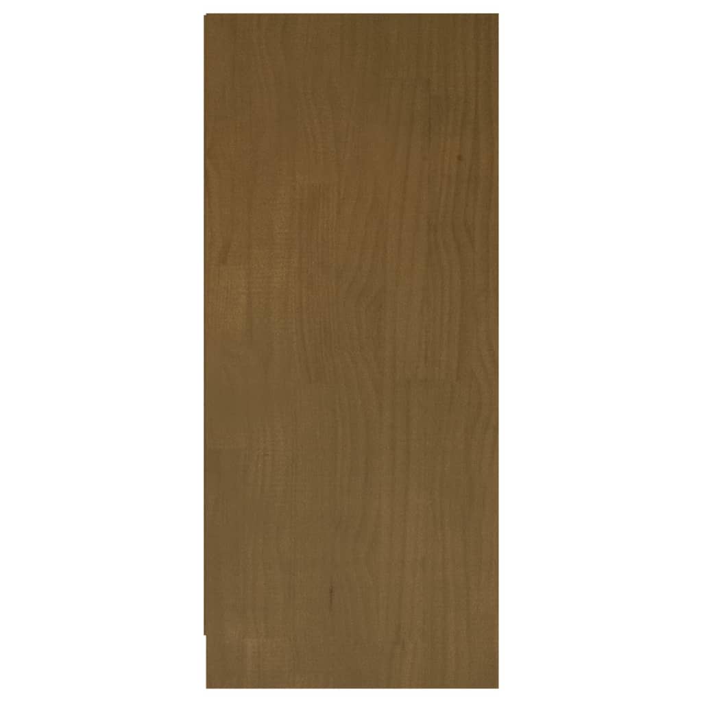 Estante 70x33x110 cm madeira de pinho maciça cinzento