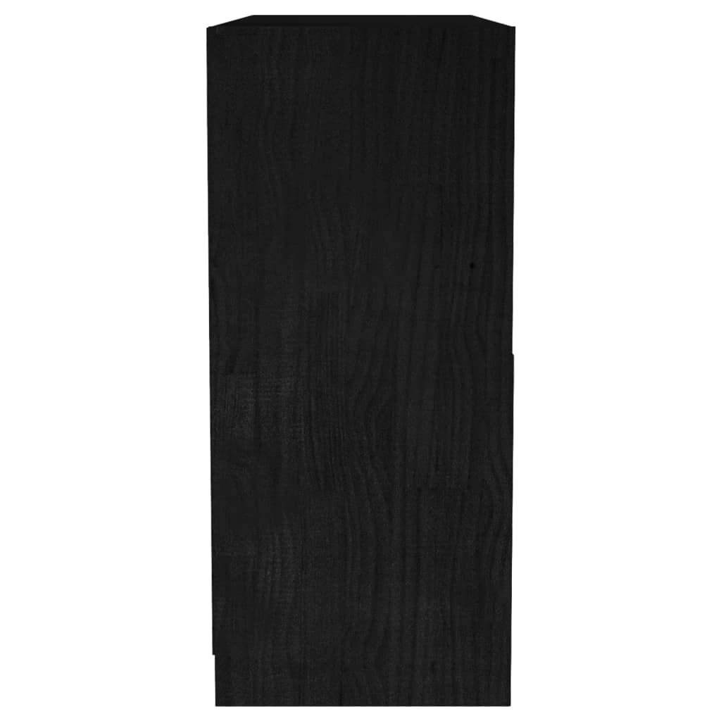 Estante 70x33x110 cm madeira de pinho maciça cinzento