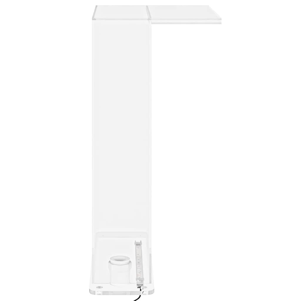 Fonte de piscina com luzes LED RGB 51 cm acrílico