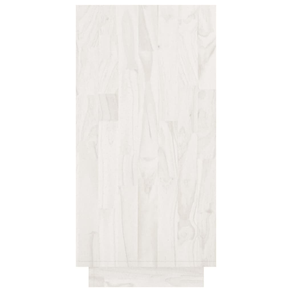 Estante 80x35x71 cm madeira de pinho maciça branco