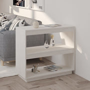 Estante 80x35x71 cm madeira de pinho maciça branco