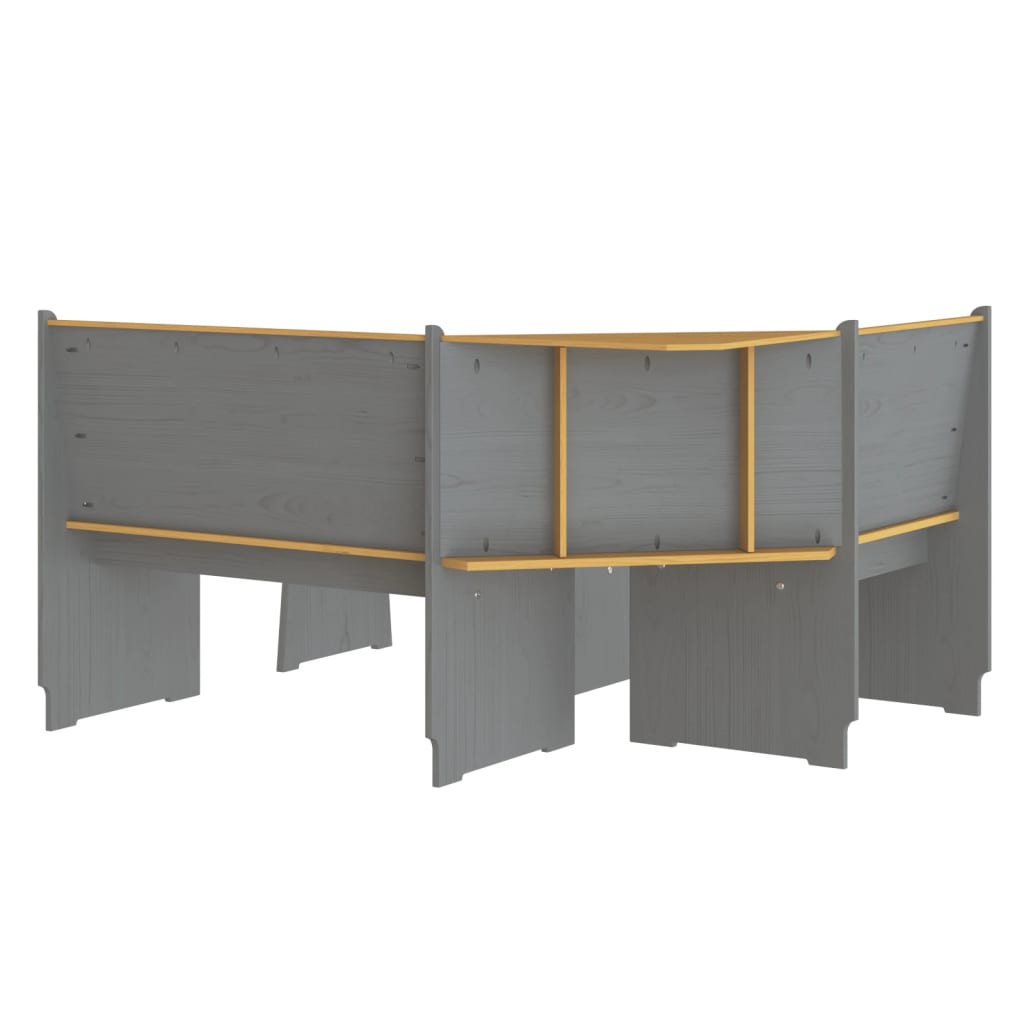 3 pcs conjunto de jantar REINE madeira pinho maciça branco