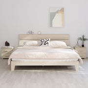 Mesas cabeceira 2pcs HAMAR 40x35x44,5 pinho maciço castanho-mel