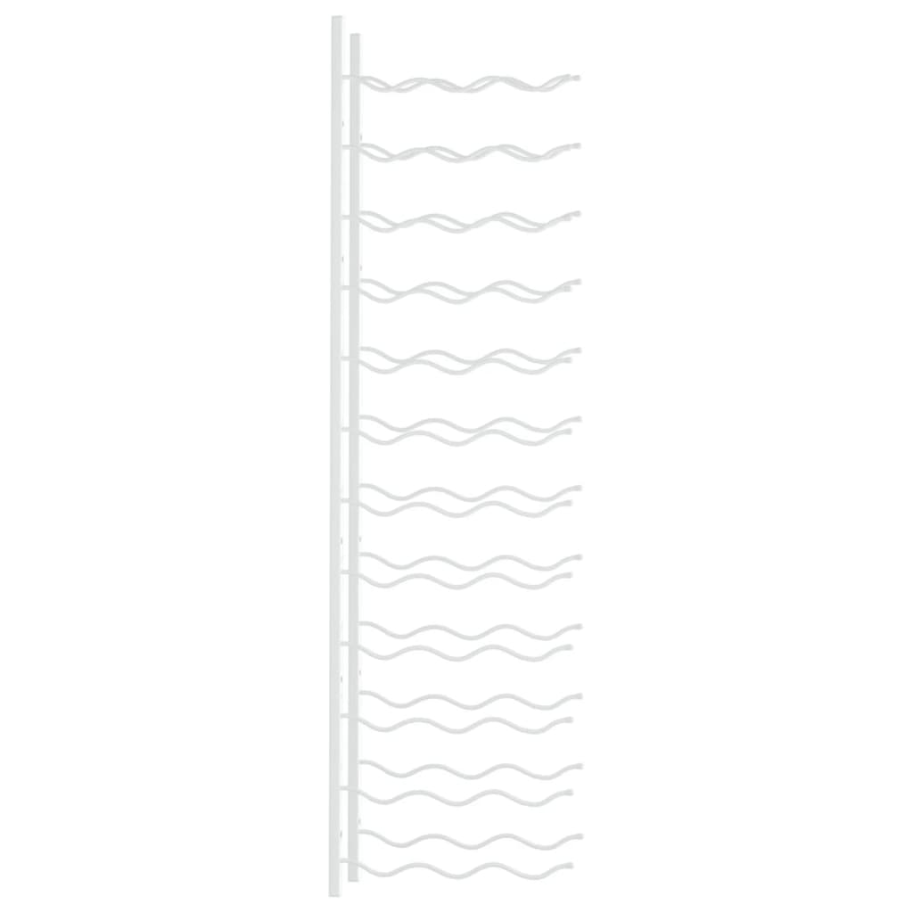 Garrafeira de parede para 36 garrafas ferro branco
