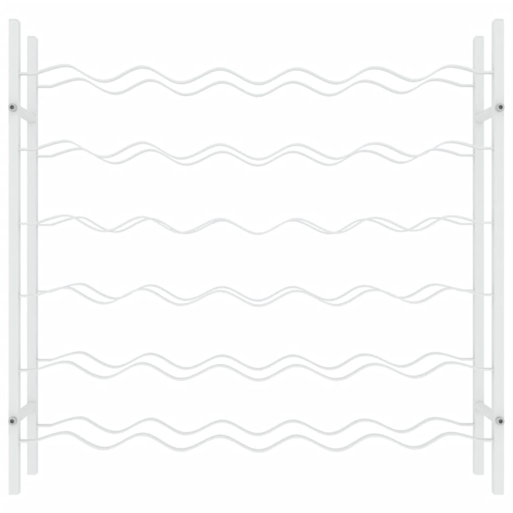 Garrafeira para 36 garrafas metal branco