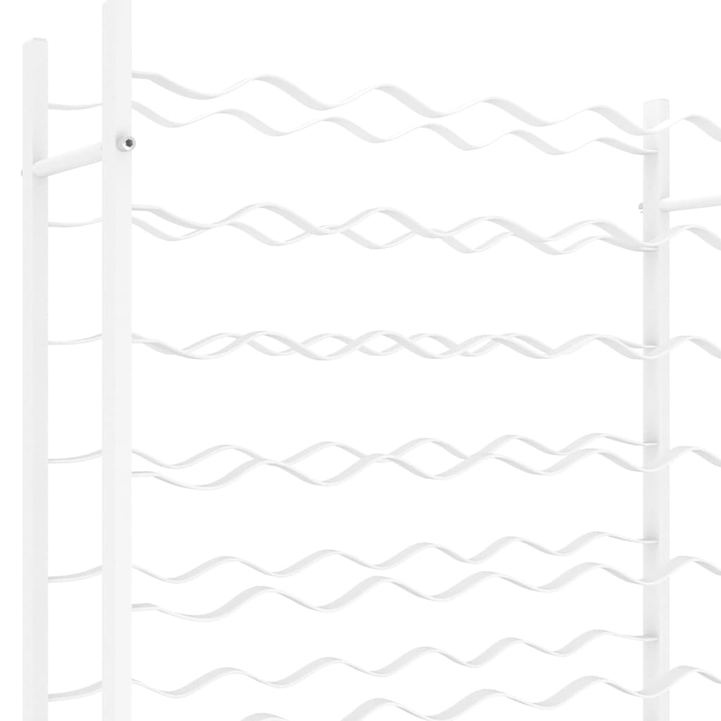 Garrafeira para 96 garrafas metal branco