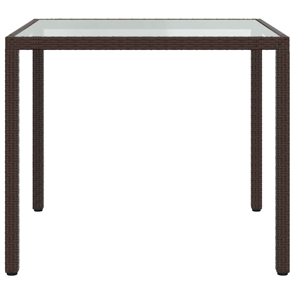 3 pcs conjunto de jantar p/ exterior c/ almofadões vime PE bege