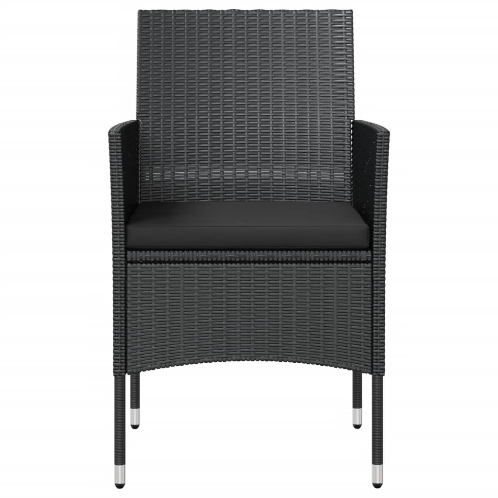 8 pcs conjunto lounge de jardim c/ almofadões vime PE cinzento