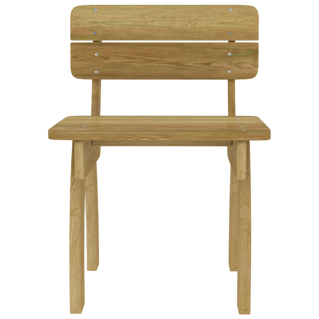 3 pcs conjunto de jantar p/ jardim pinho impregnado