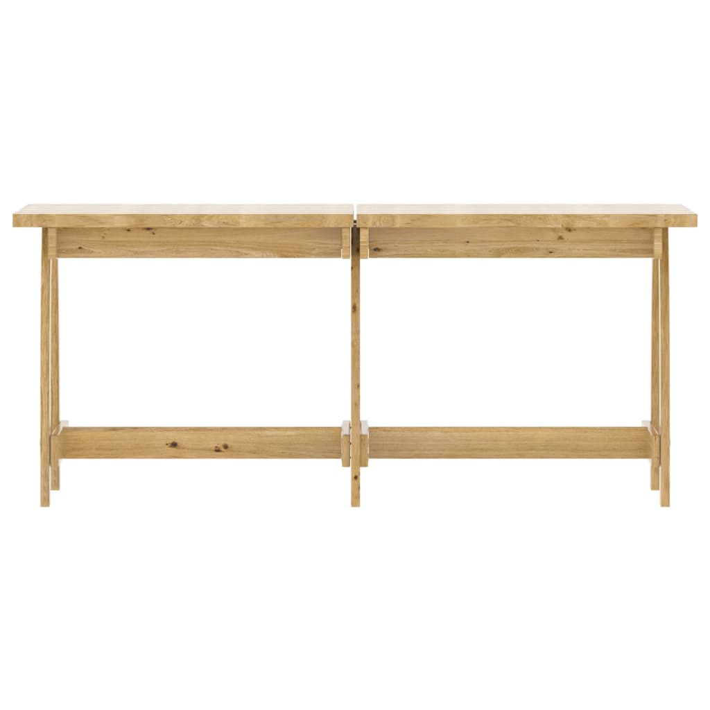 3 pcs conjunto de jantar p/ jardim pinho impregnado