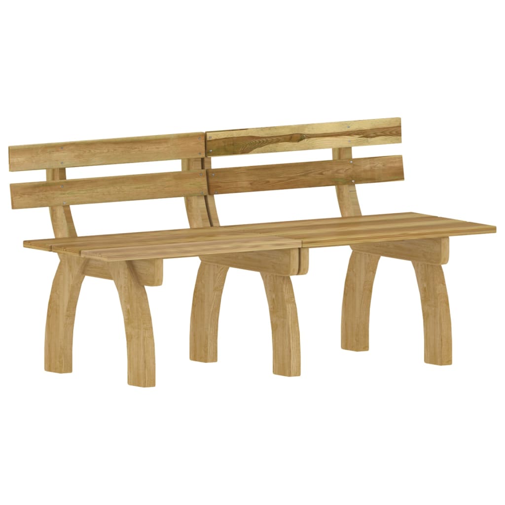 3 pcs conjunto de jantar p/ jardim pinho impregnado