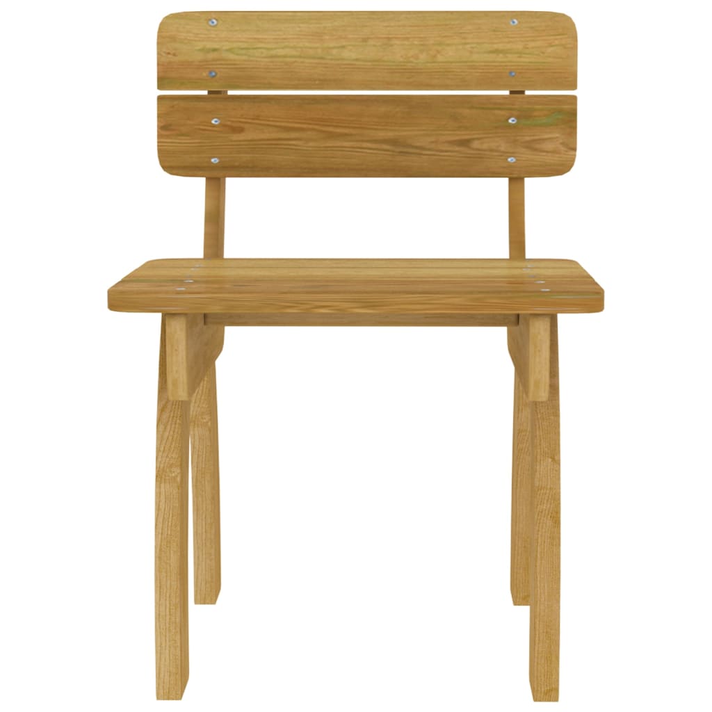 3 pcs conjunto de jantar p/ jardim pinho impregnado