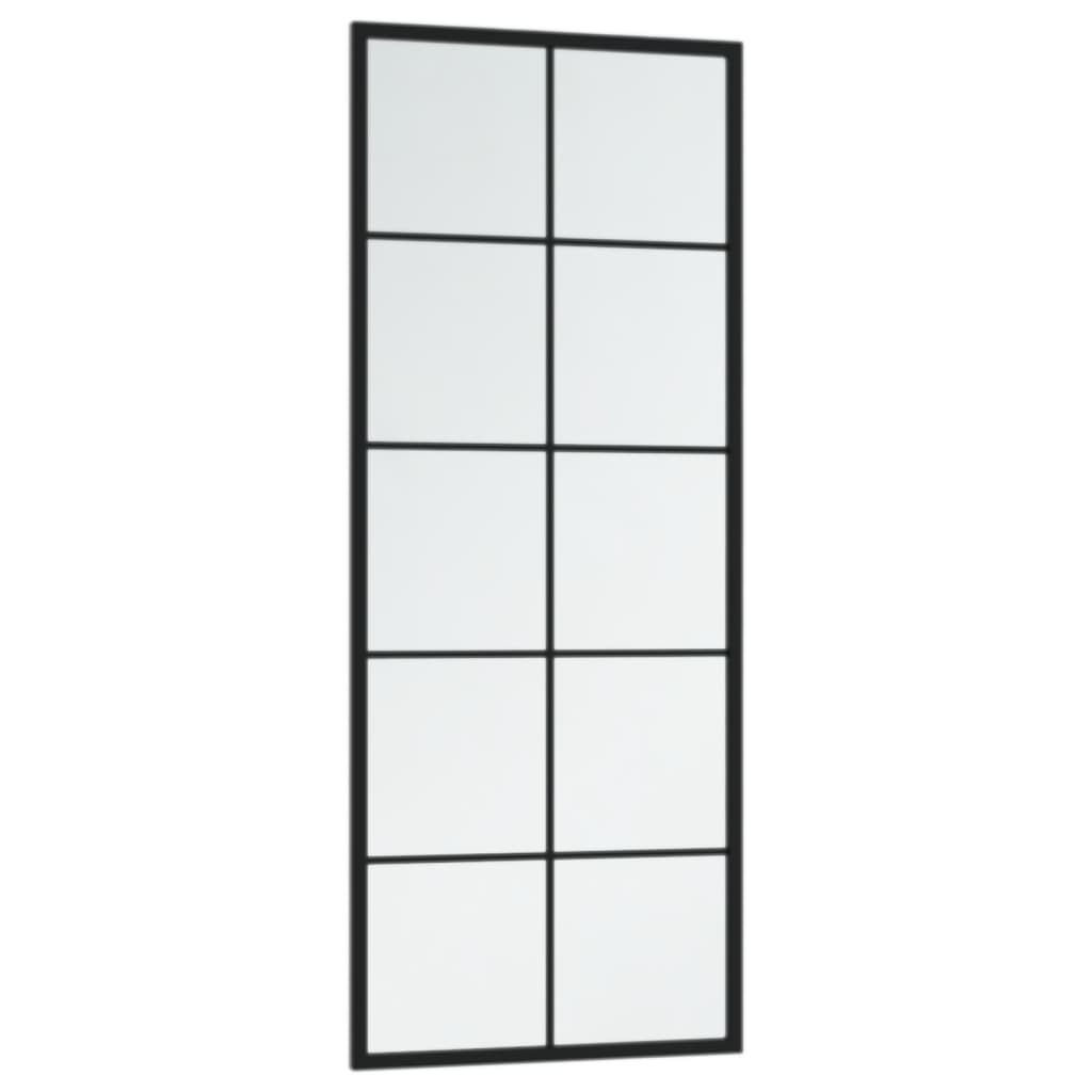 Espelho de parede 100x40 cm metal preto