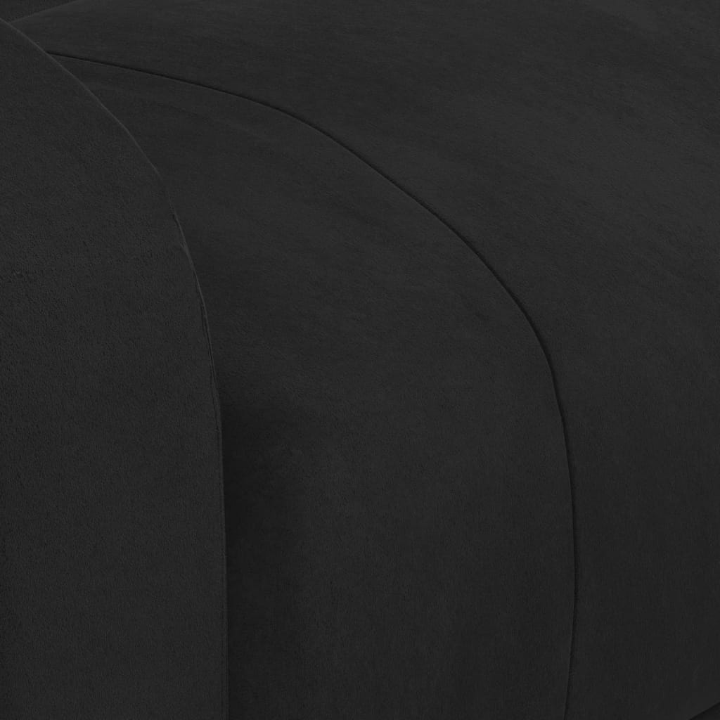 Poltrona reclinável veludo preto