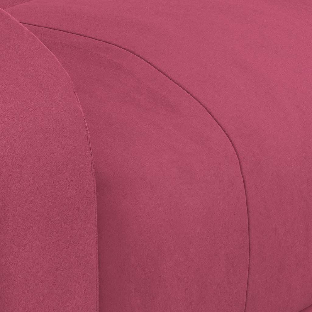 Poltrona de massagens veludo vermelho tinto
