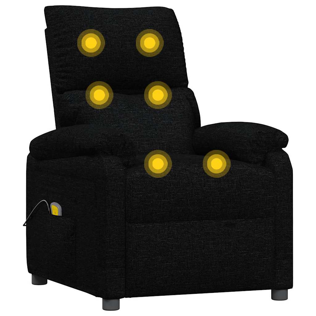 Poltrona de massagens tecido preto