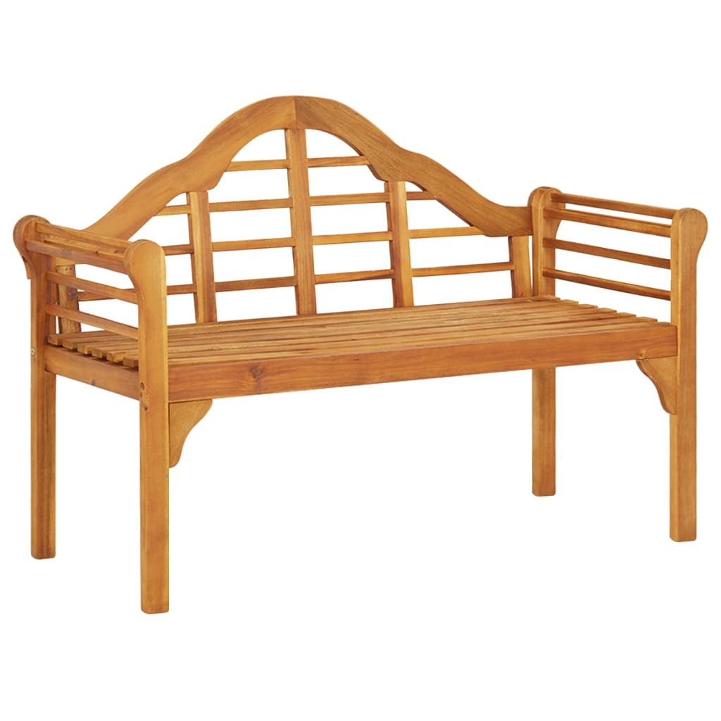 Banco de jardim 125 cm madeira de acácia maciça
