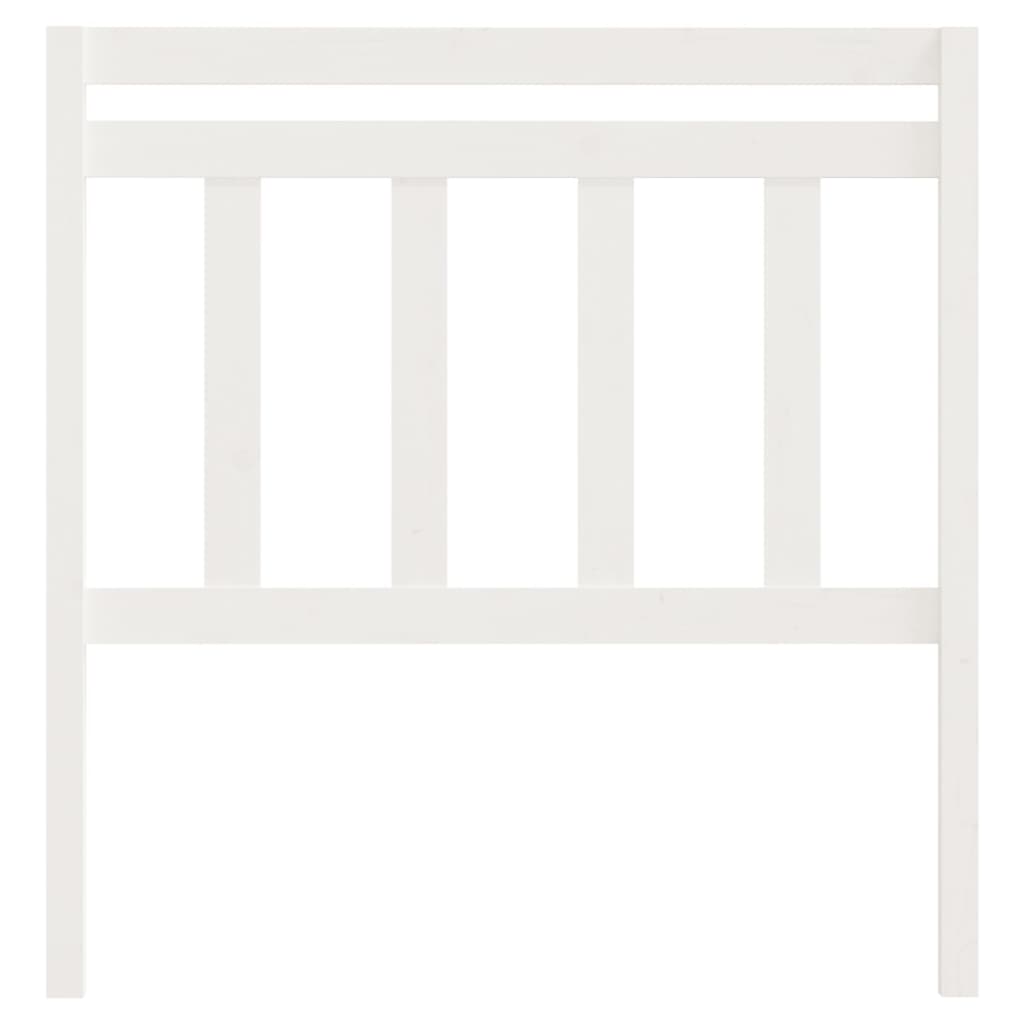 Cabeceira de cama 206x4x100 cm pinho maciço branco