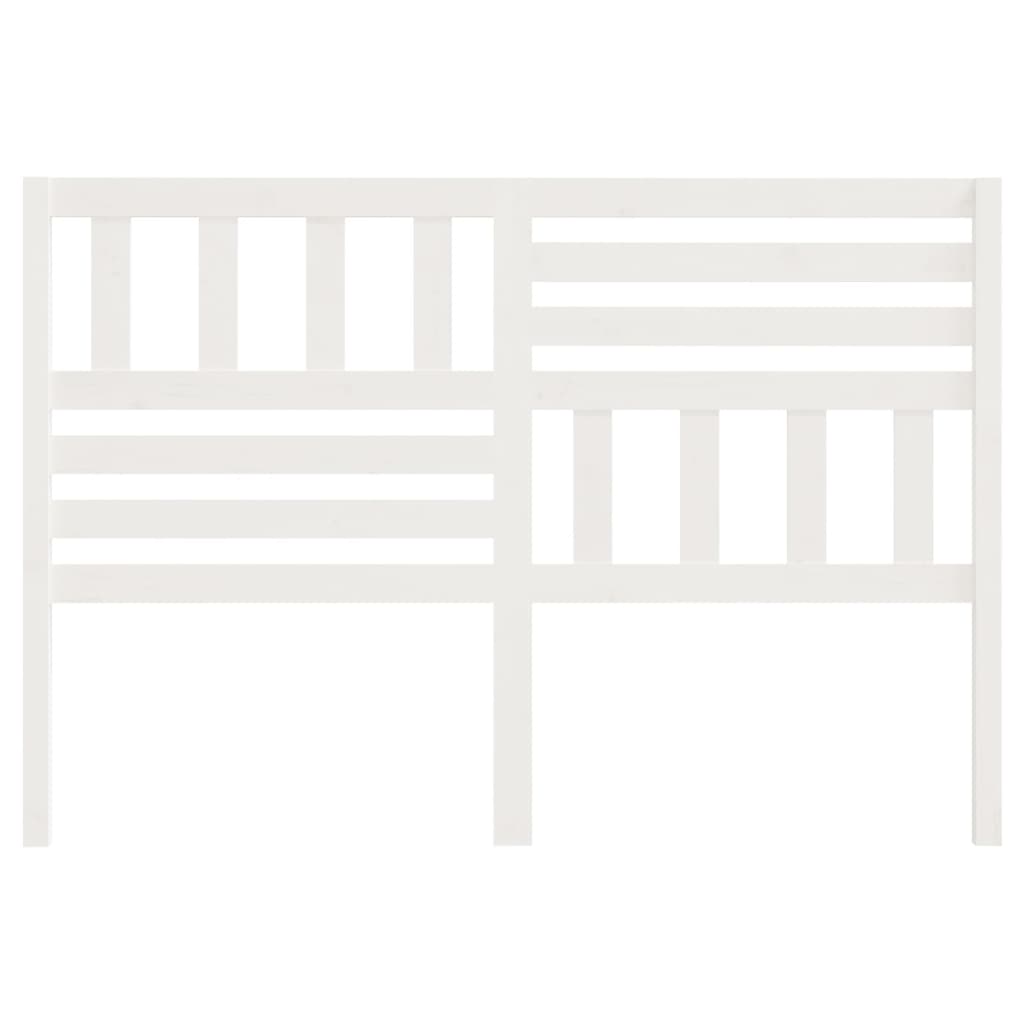 Cabeceira de cama 206x4x100 cm pinho maciço branco