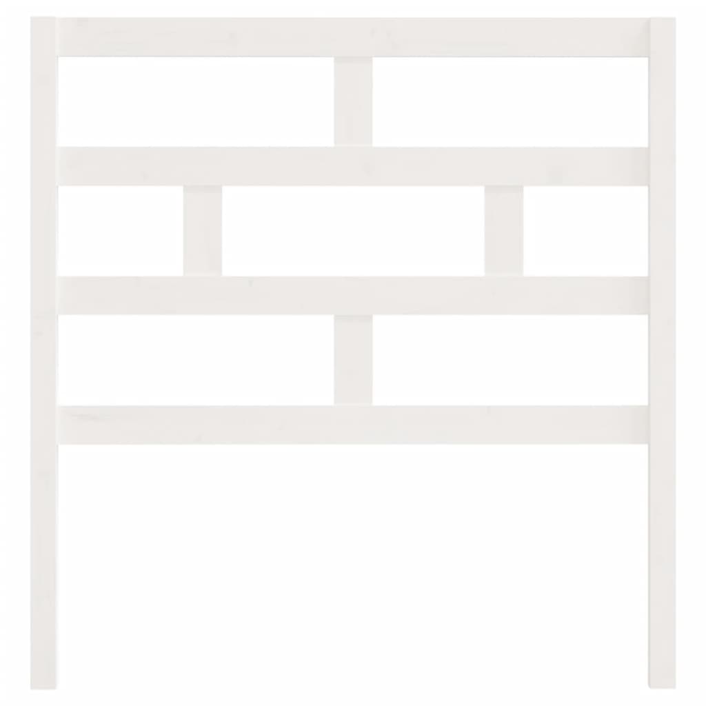 Cabeceira de cama 206x4x100 cm pinho maciço branco
