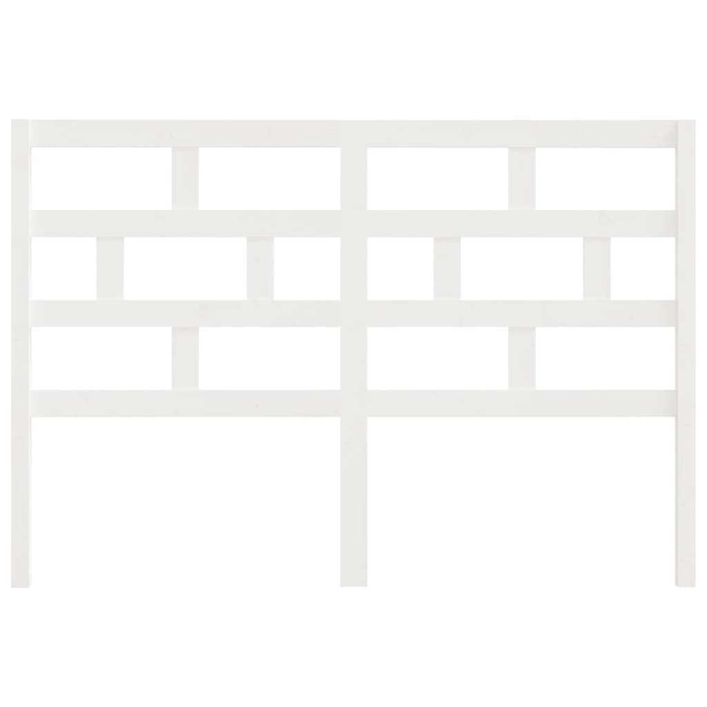 Cabeceira de cama 206x4x100 cm pinho maciço branco