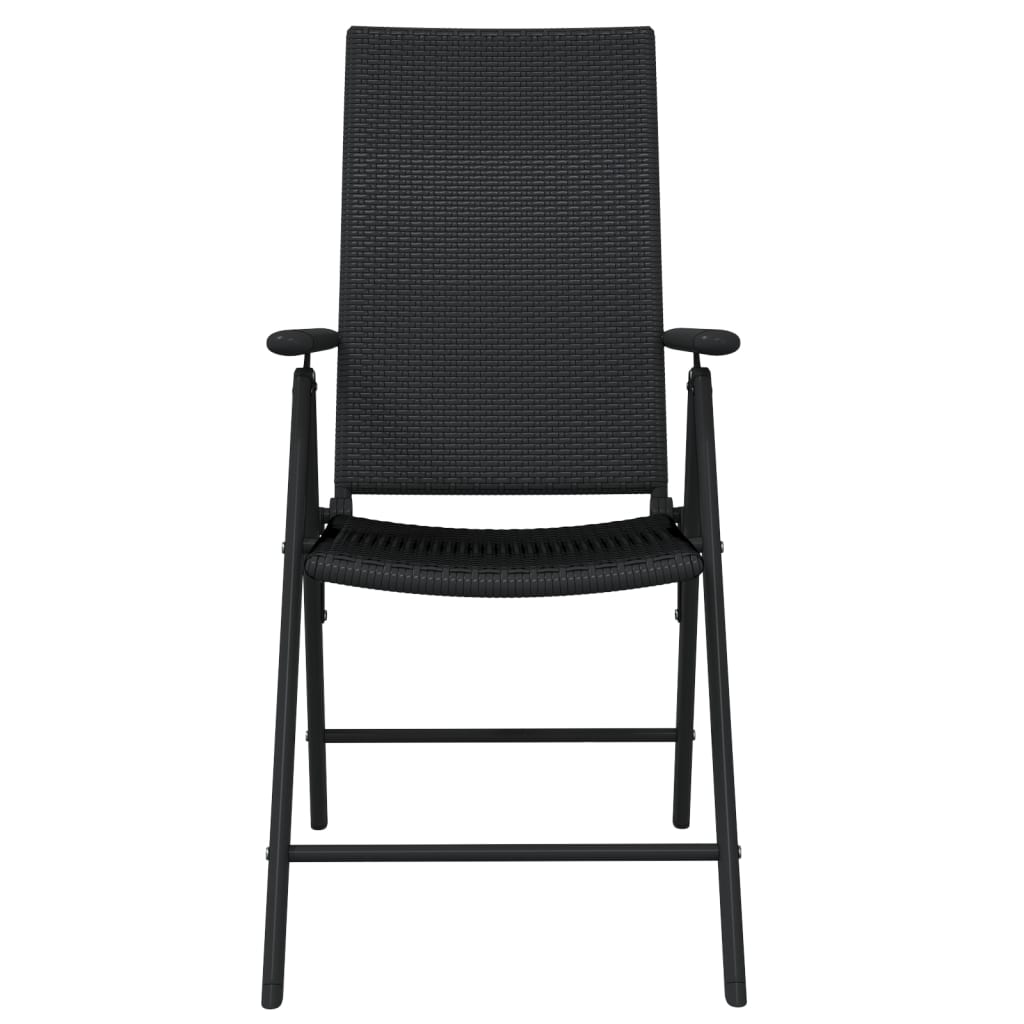 9 pcs conjunto de jantar para jardim preto