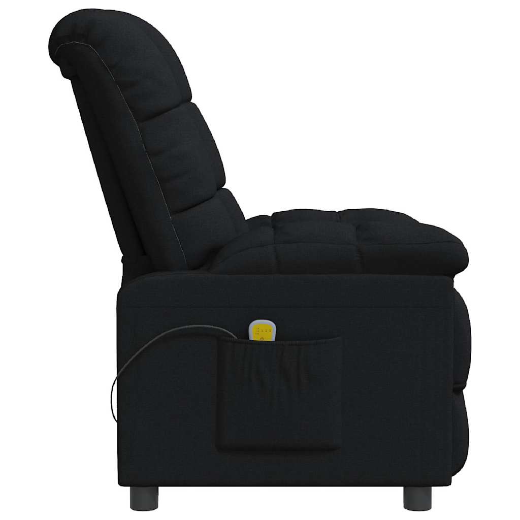 Poltrona de massagens reclinável tecido preto