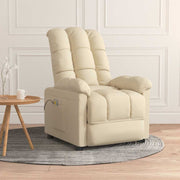 Poltrona de massagens tecido cor creme