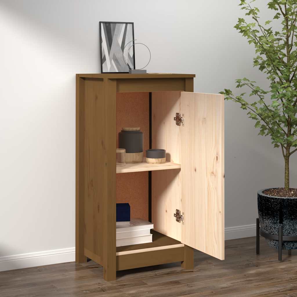 Aparador 39x35x80 cm madeira de pinho maciça branco