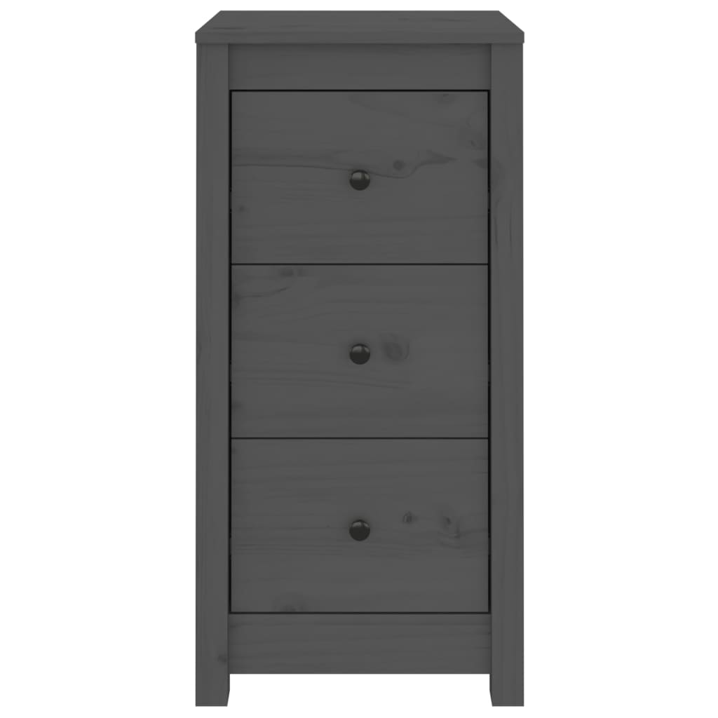 Aparadores 2 pcs 40x35x80 cm madeira de pinho maciça branco