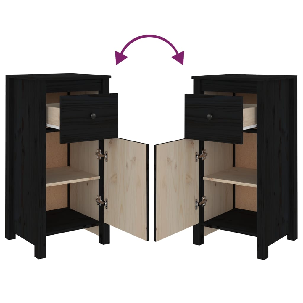 Aparador 39x35x80 cm madeira de pinho maciça branco