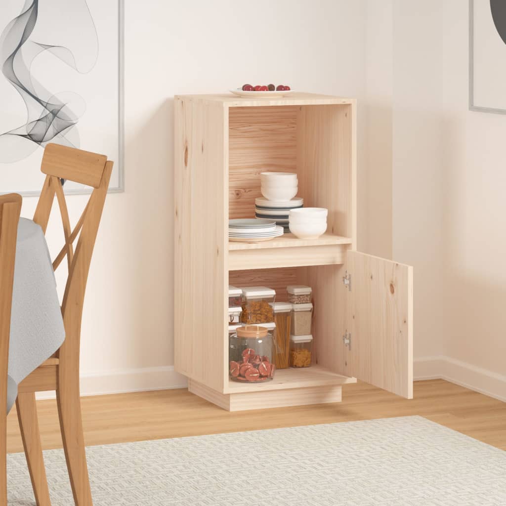 Aparador 38x35x80 cm madeira de pinho maciça branco